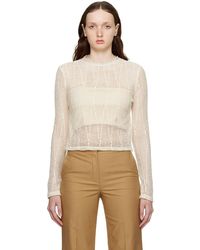 RECTO. - Off- Adria Long Sleeve T-shirt - Lyst