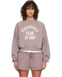 Fear Of God - Campus 90's Cropped Raglan Sweatshirt - Lyst