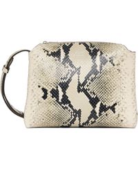 KHAITE - Sac À Bandoulière Lina Blanc Cassé Et Noir - Lyst