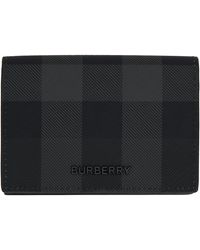 Burberry - Check Folding Card Holder - Lyst