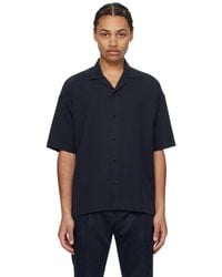 BOSS - Open Spread Collar Shirt - Lyst