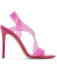 Gianvito Rossi - Sandales À Talon Aiguille Metropolis Roses - Lyst