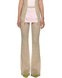 Poster Girl - Ssense Exclusive Taupe Portia Trousers - Lyst