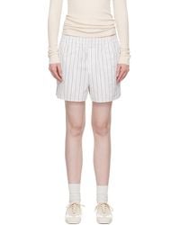 Ami Paris - Cotton Elasticated Shorts - Lyst