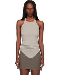 Rick Owens - Off- Temple Basic Rib Tank Top - Lyst
