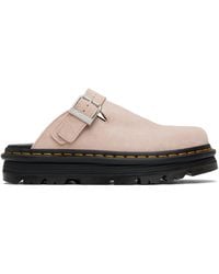 Dr. Martens - ピンク Zebzag スエード スリングバック プラットフォーム ミュール - Lyst