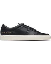 Common Projects - Baskets Bball Noires En Suède Et En Cuir - Lyst