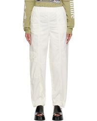 Ganni - White Curve Trousers - Lyst