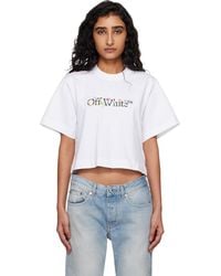 Off-White c/o Virgil Abloh - Bookish Glowing Flower Crop T-Shirt - Lyst
