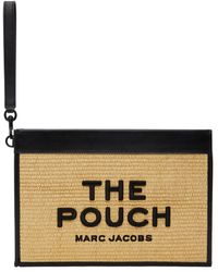 Marc Jacobs - Grande pochette 'the pouch' en paille tissée - Lyst