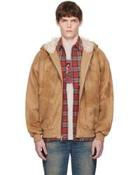 Cout de la Liberte - Tan Dirty Mike Woven Canvas Lined Jacket - Lyst