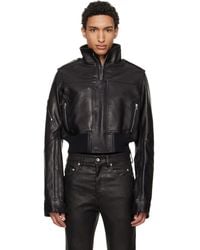 メンズ Rick Owens Alice Strobe レザージャケット ブラック | Lyst
