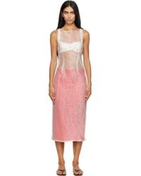 RESCHA - Ssense Exclusive Dharee Transparent Midi Dress - Lyst