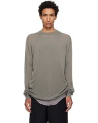 Rick Owens - Taupe Tower Oversized Level Sweater - Lyst