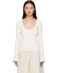Pull Irina Laines Anine Bing en coloris Blanc Femme Vêtements Sweats et pull overs Sweats et pull-overs 