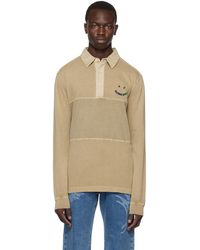 PS by Paul Smith - Tan Embroidered Polo - Lyst
