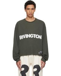 RIVINGTON roi Rebis - Khaki 'Anti Death' Thermal T-Shirt - Lyst