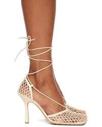 Bottega Veneta - Stretch Web Heels - Lyst