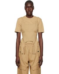Dion Lee - Débardeur De Style Corset Combat Kaki - Lyst
