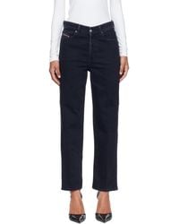 DIESEL - Regular High Waist 1981 D-Went Jeans - Lyst