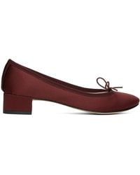 Repetto - Ssense Exclusive Burgundy Camille Heels - Lyst