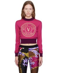 Versace - Pink V-emblem Sweater - Lyst