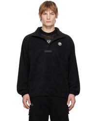 Aape By A Bathing Ape - Pull Molletonné Noir À Logos Aape Now Et Moonface - Lyst