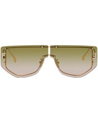 Fendi - Gold ' First' Sunglasses - Lyst