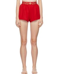 Versace - Red Greca Swim Shorts - Lyst