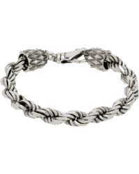 Emanuele Bicocchi - シルバー French Rope Medium ブレスレット - Lyst
