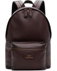 Polo Ralph Lauren - Pebbled Leather Backpack - Lyst