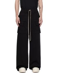 Rick Owens - Porterville Creatch Wide Drawstring Cargo Pants - Lyst
