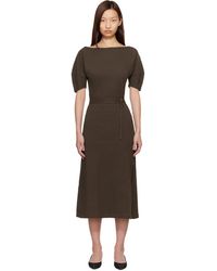 Lemaire - Off Shoulder Midi Dress - Lyst