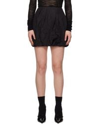 Juun.J - Crinkled Drape Miniskirt - Lyst