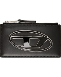 DIESEL - Nappa Leather Flat Card Holder - Lyst