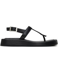 Gia Borghini - Giaborghini Black Lizette Sandals - Lyst