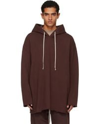 Rick Owens - Burgundy Concordians Peter Hoodie - Lyst
