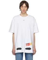Off-White c/o Virgil Abloh Ssense Exclusive White Incomplete Spray Paint T-shirt