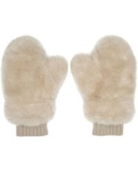 Givenchy Black Faux-fur Mittens Womens Accessories Gloves 