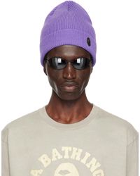 A Bathing Ape - One Point Knit Beanie - Lyst