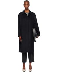 LE17SEPTEMBRE ネイビー カウルネック ロングコート ブルー | Lyst