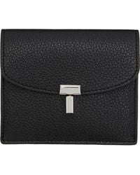 TOTEME - T-Lock Grained-Leather Card Holder - Lyst