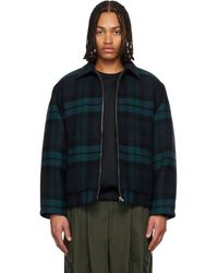 WTAPS - Blouson Wrecker Vert Et Bleu - Lyst