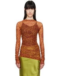 Dries Van Noten - Printed Long Sleeve T-Shirt - Lyst