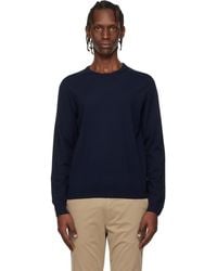BOSS - Slim-Fit Merino-Wool Sweater - Lyst