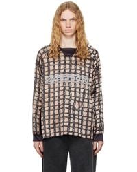 Serapis - Polo De Soccer Rose À Motif Quadrillé Modifié - Lyst
