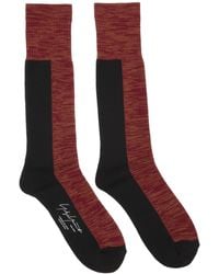 Yohji Yamamoto Pile Long Socks - Red