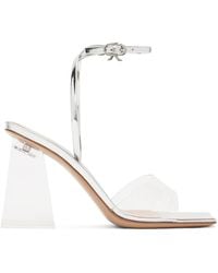 Gianvito Rossi - Silver Cosmic 85 Sandals - Lyst
