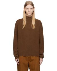 Lemaire - Brown Relaxed Turtleneck - Lyst