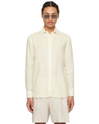 Lardini - Off-white Button Shirt - Lyst